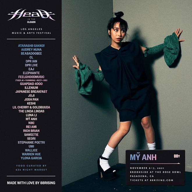 Mỹ Anh tham gia Head In The Clouds 2021, Head In The Clouds 2021, Mỹ Anh tham dự Head In The Clouds 2021 lễ hội âm nhạc Head In The Clouds 2021. Mỹ Anh, lễ hội âm nhạc