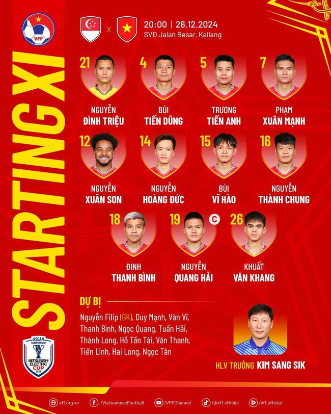VTV5 VTV6 trực tiếp bóng đá Việt Nam vs Singapore 20h hôm nay 26/12, bán kết AFF Cup 2024 - Ảnh 3.