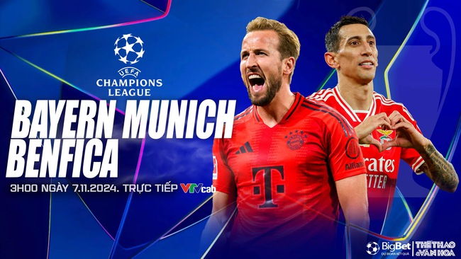 Nhận định, soi tỷ lệ Bayern Munich vs Benfica 3h00 ngày 7/11, cúp C1 lượt trận thứ 4 - Ảnh 1. Nhận định, soi tỷ lệ Bayern Munich vs Benfica 3h00 ngày 7/11, cúp C1 lượt trận thứ 4 - Ảnh 1.