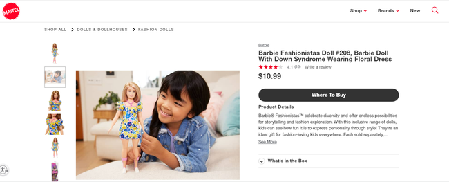 Công ty đồ chơi nổi tiếng cho ra mắt mẫu búp bê mắc hội chứng Down đầu tiên - Ảnh 4. Công ty đồ chơi nổi tiếng cho ra mắt mẫu búp bê mắc hội chứng Down đầu tiên - Ảnh 4.