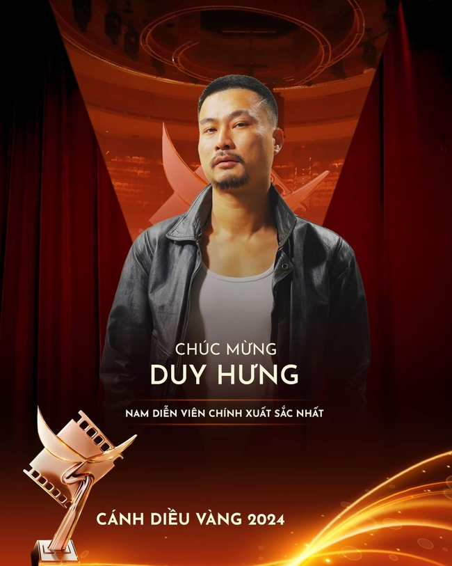 Từng đóng cặp đôi ngọt lịm, Duy Hưng - Thanh Hương nay cùng nhau ẵm giải Nam/nữ chính 'Cánh diều vàng 2024' - Ảnh 1. Từng đóng cặp đôi ngọt lịm, Duy Hưng - Thanh Hương nay cùng nhau ẵm giải Nam/nữ chính 'Cánh diều vàng 2024' - Ảnh 1.