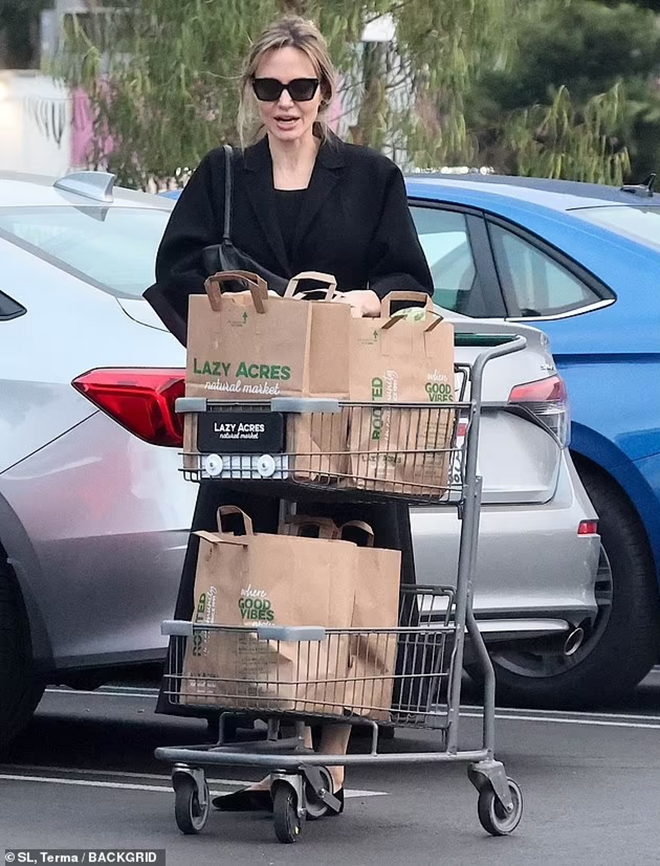 Angelina Jolie đi mua sắm với con trai: Trang phục nhìn giản đơn nhưng giá trị không ngờ - Ảnh 8. Angelina Jolie đi mua sắm với con trai: Trang phục nhìn giản đơn nhưng giá trị không ngờ - Ảnh 8.