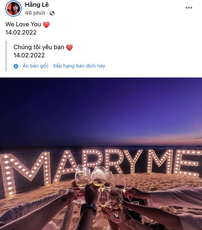 minh-hang Hoàng Thuỳ Linh, Hoàng Thuỳ Linh được cầu hôn, Phạm Quỳnh Anh được cầu hôn, ca sĩ Phạm Quỳnh Anh, Quang Huy, cầu hôn, Marry me