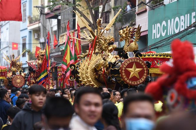 Tưng bừng hội rước pháo Đồng Kỵ, Bắc Ninh - Ảnh 2. Tưng bừng hội rước pháo Đồng Kỵ, Bắc Ninh - Ảnh 2.