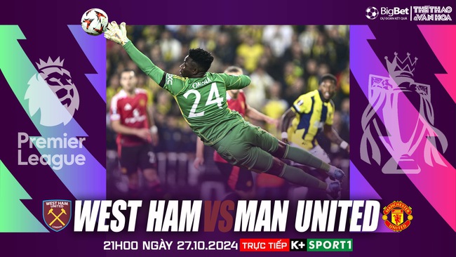 Nhận định, soi tỷ lệ West Ham vs MU 21h00 ngày 27/10, vòng 9 Ngoại hạng Anh - Ảnh 1. West Ham vs MU